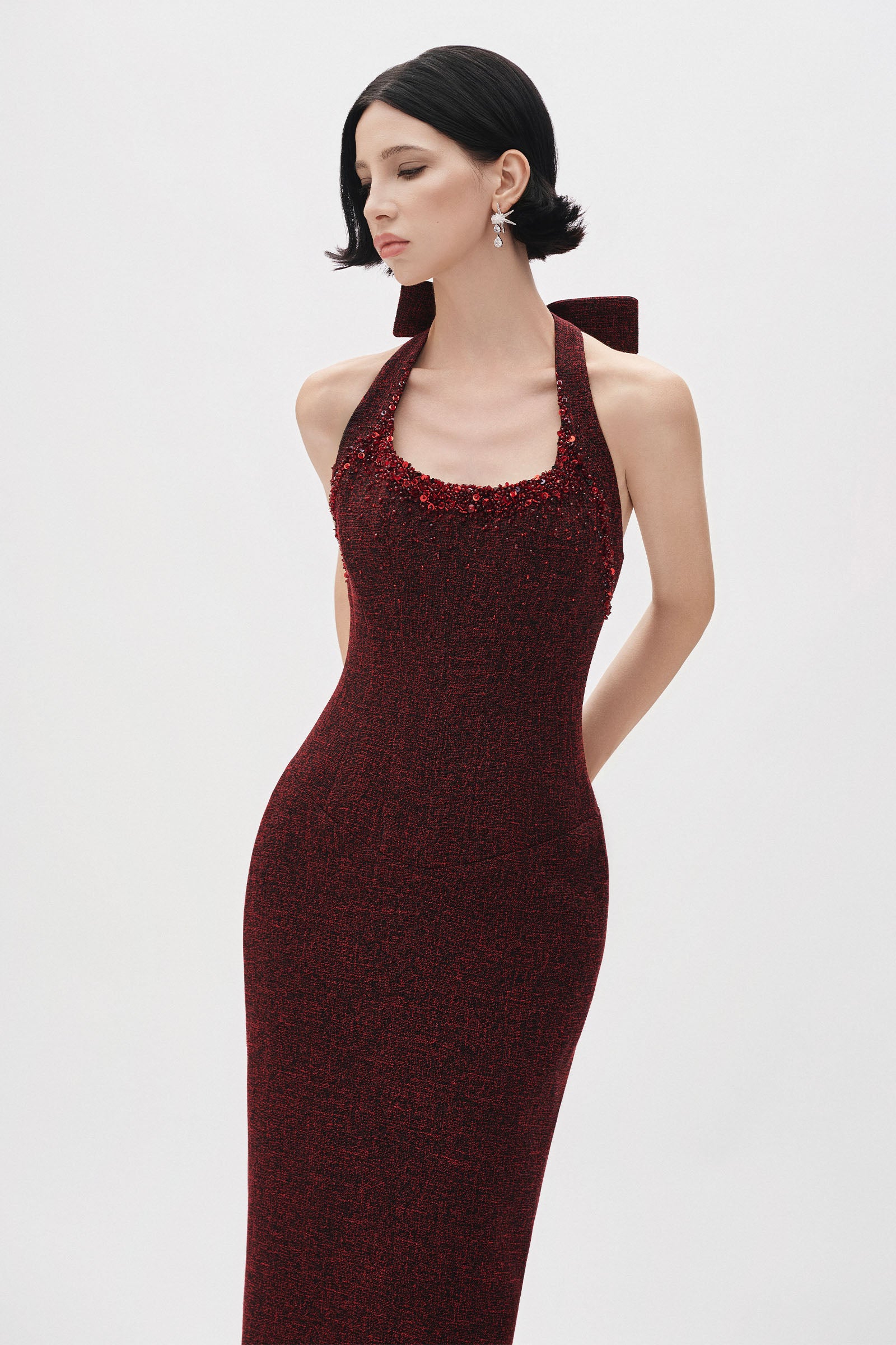 Scarlet Halter Maxi Dress