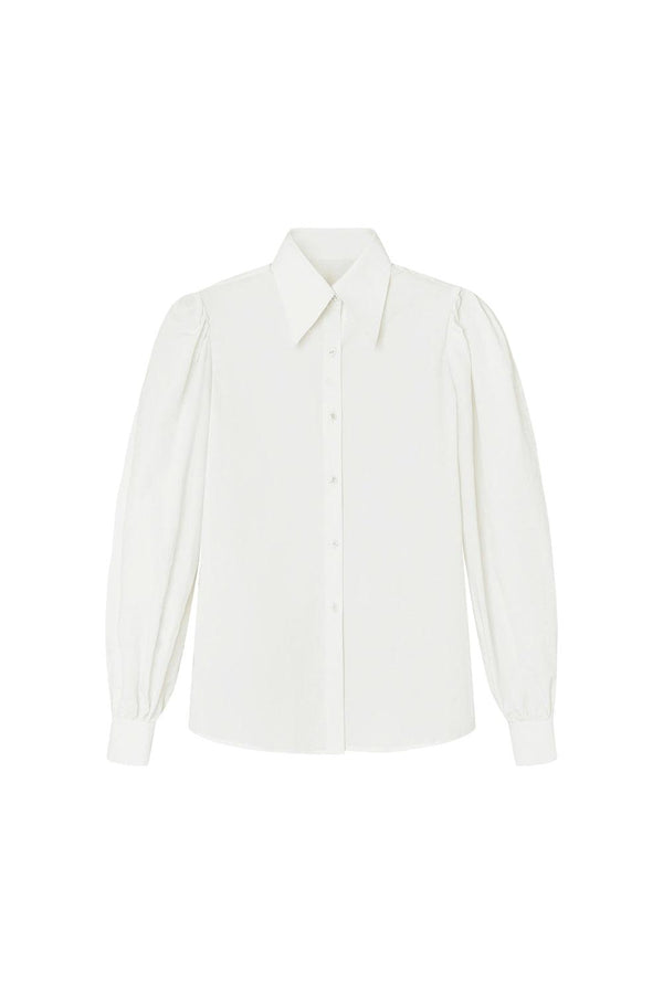 Dusk Straight Puffy Sleeved Organic Cotton Shirt