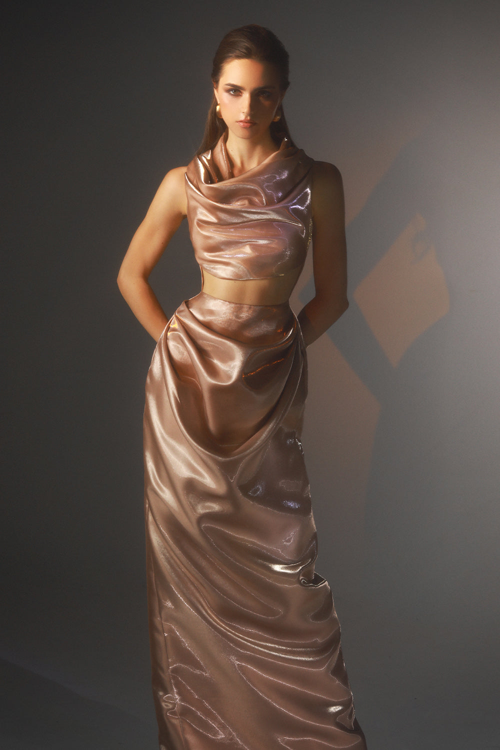 Afterglow Cowl Maxi Dress
