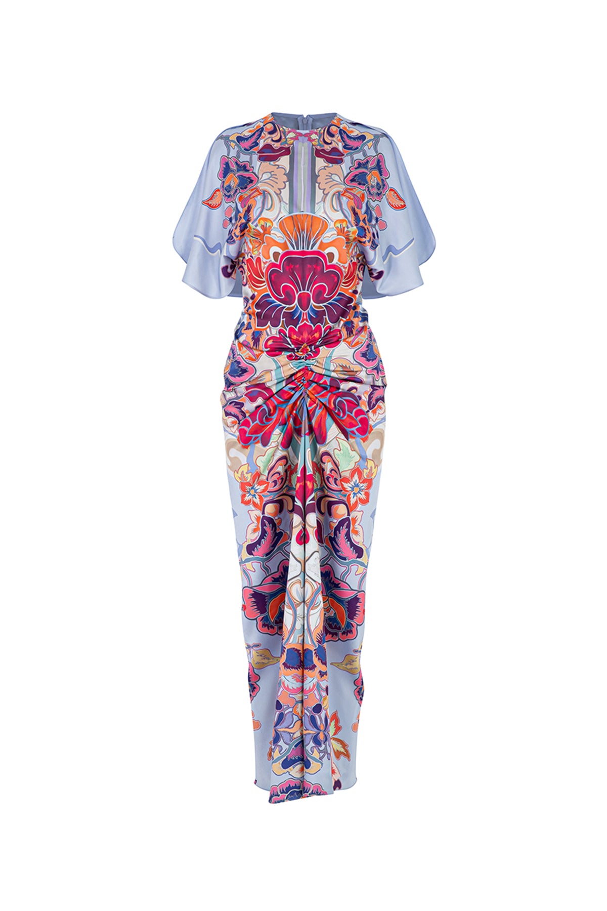 Indochine Ruched Midi Dress