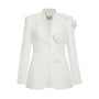 Bianca Structured Long Sleeved Twill Blazer
