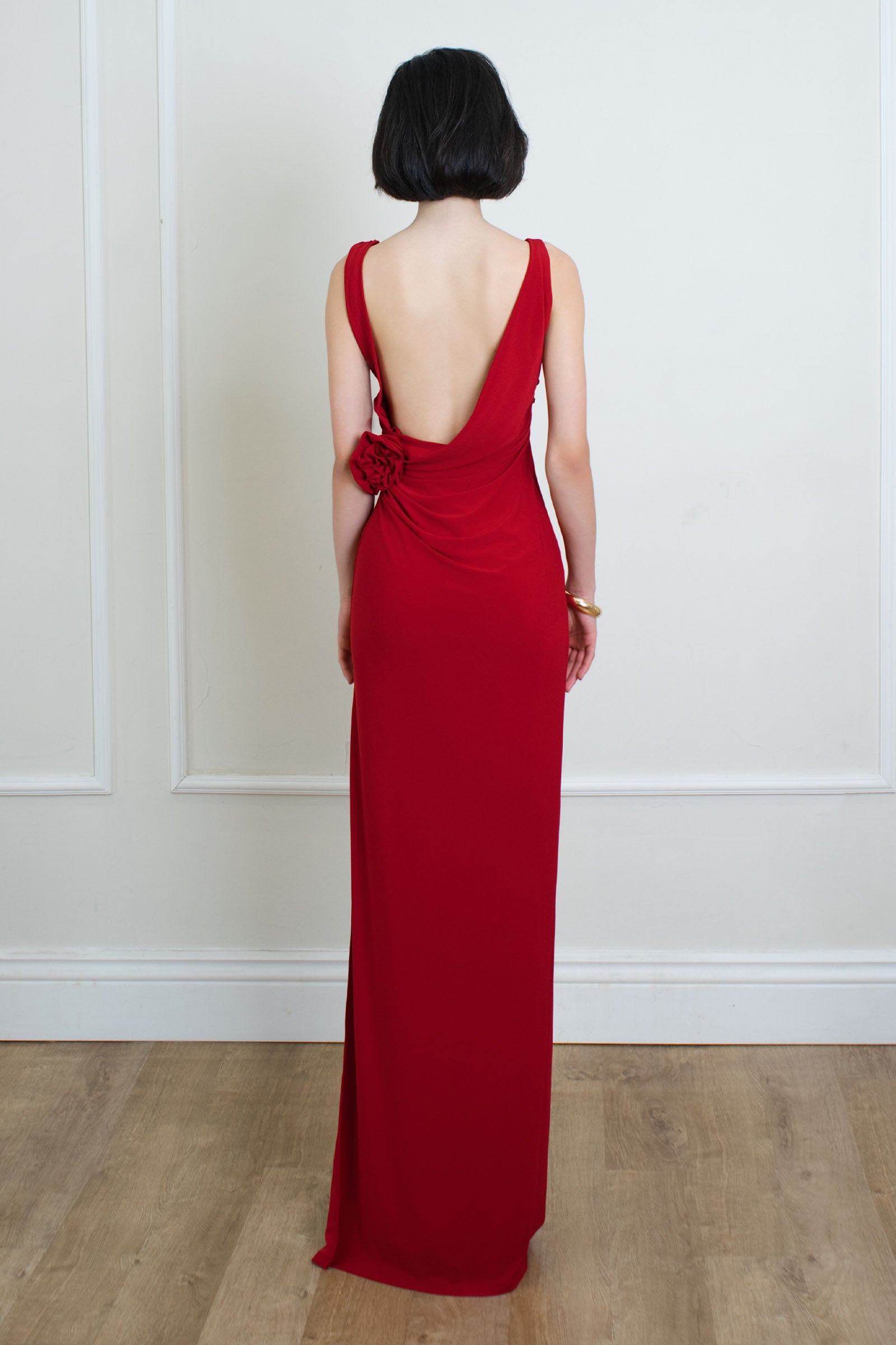 Rosea Draped Maxi Dress