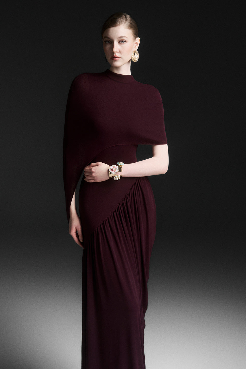 Serelle Ruched Maxi Dress