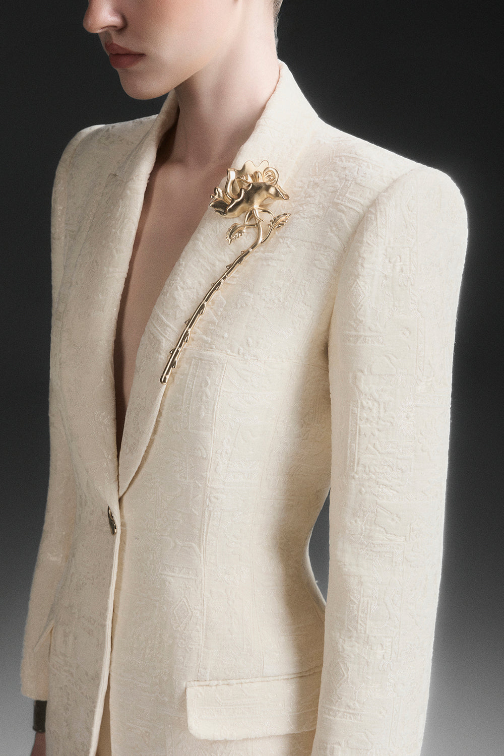 Soreya Notched Lapel Trench Coat