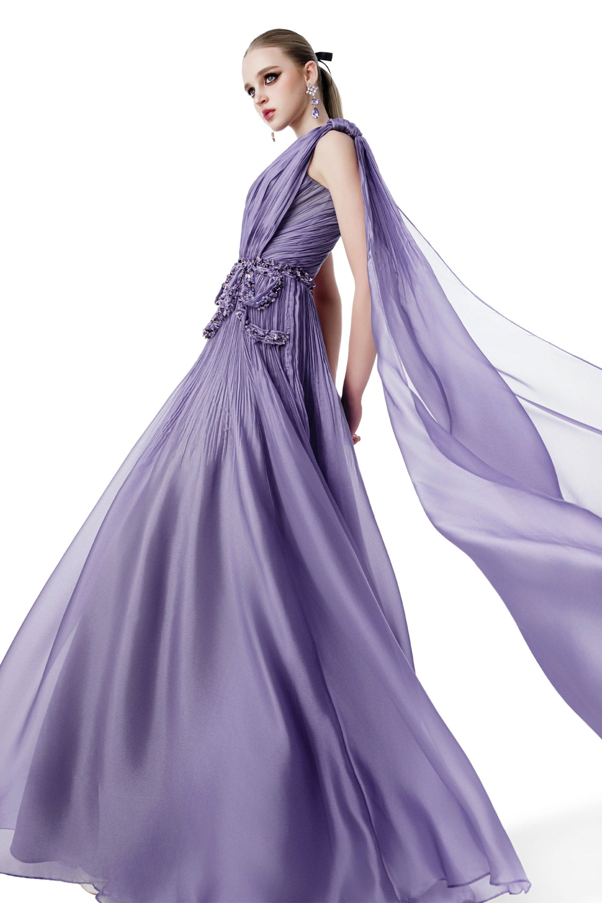 Freya Pleated Maxi Dress