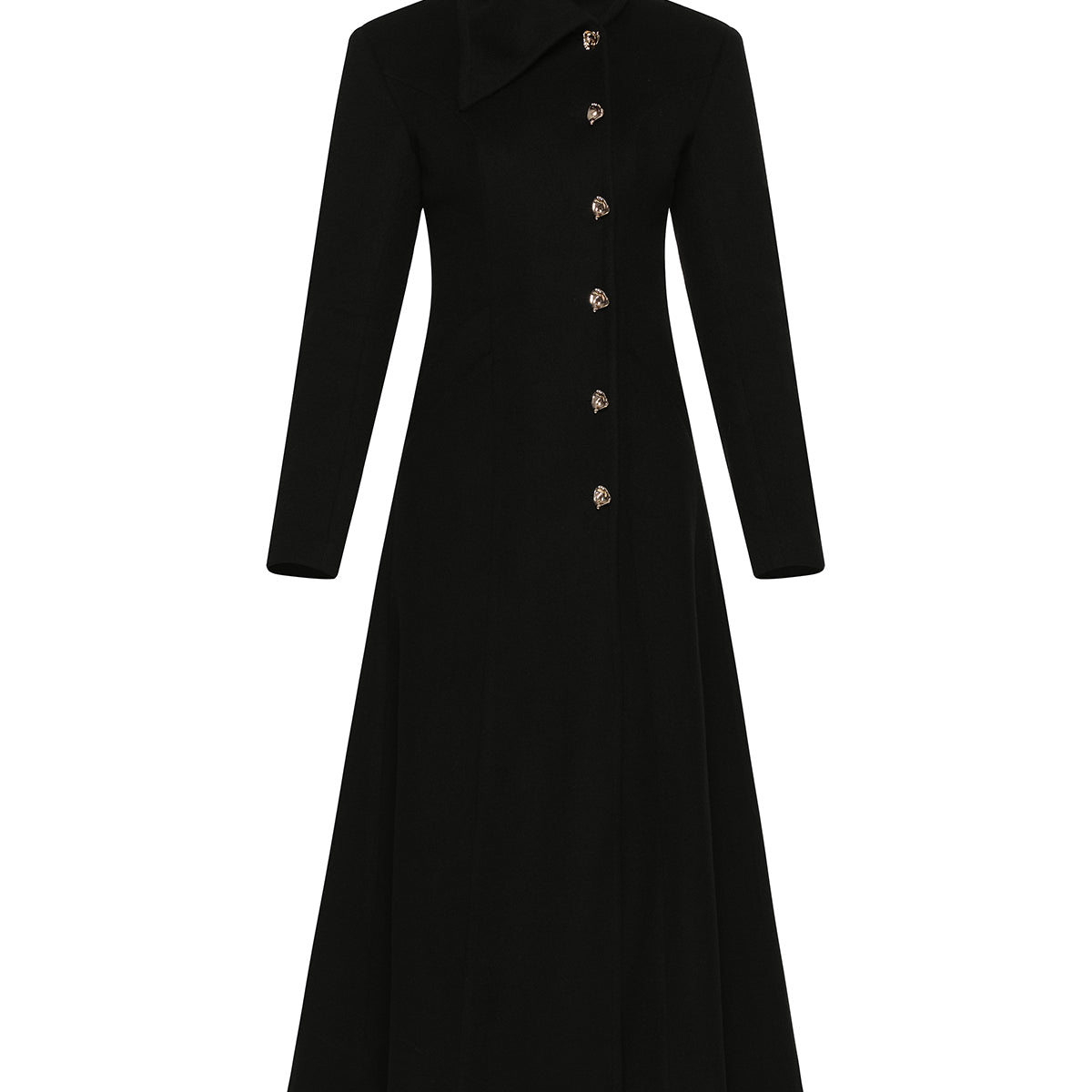 Valerie Asymmetric Neck Trench Coat