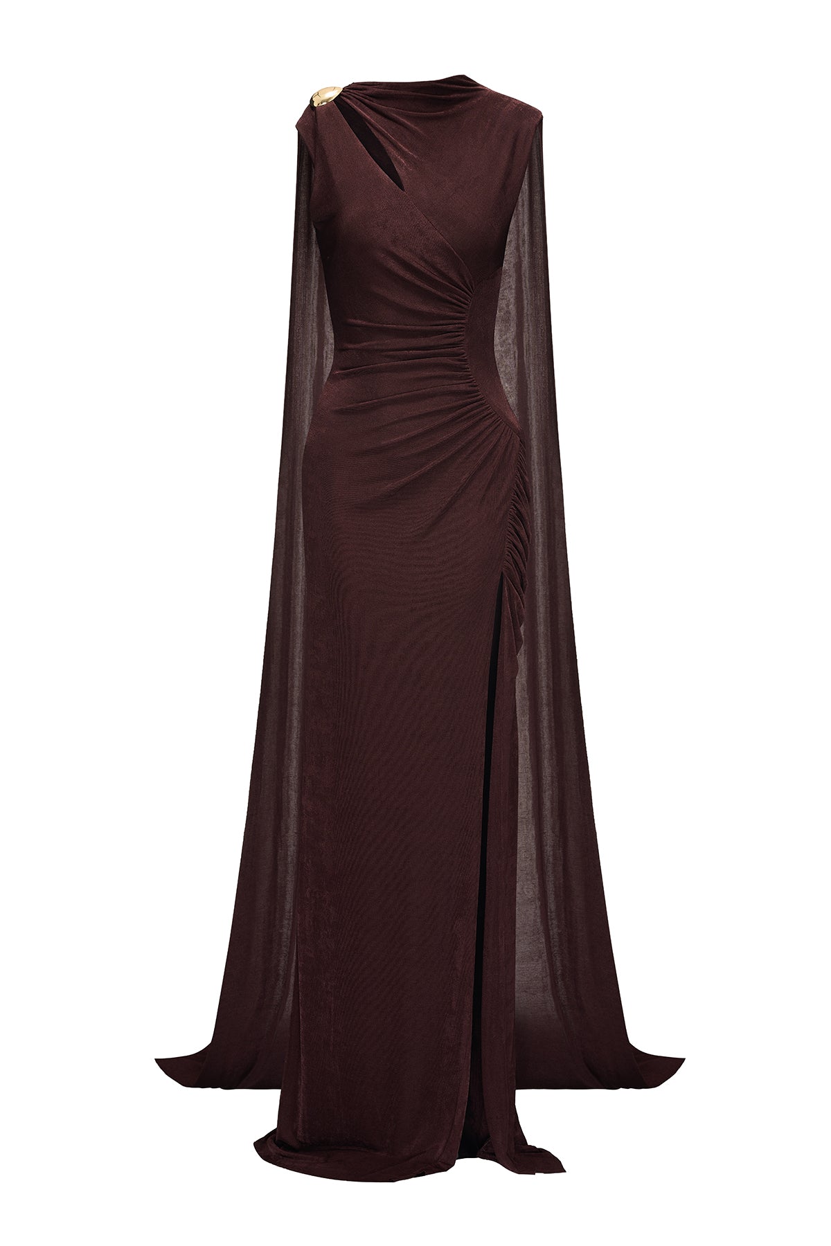 Vesper Cape Sleeve Maxi Dress