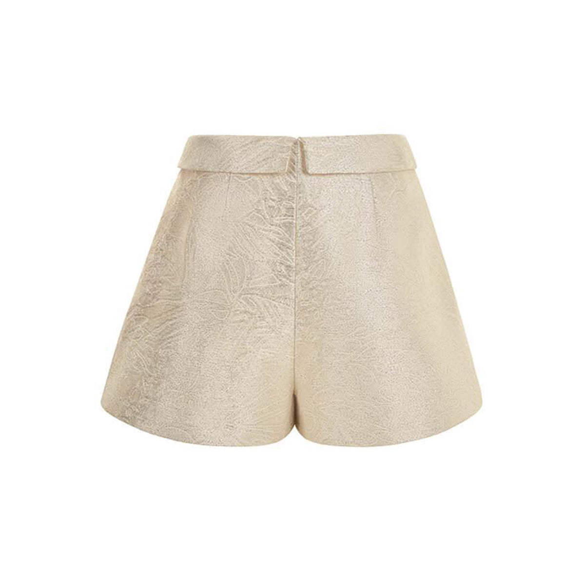 Maris Draped Jacquard Thigh Length Shorts