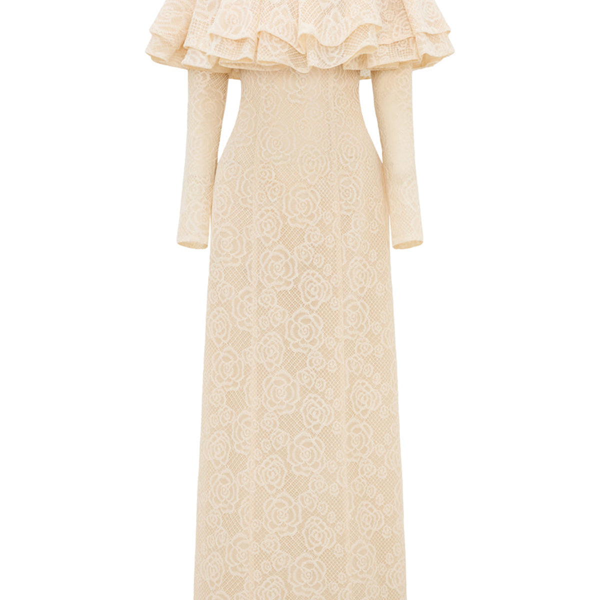 Roselle Off-Shoulder Ruffle Maxi Dress