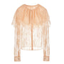 Fawn Straight Cuff Sleeved Lace Shirt