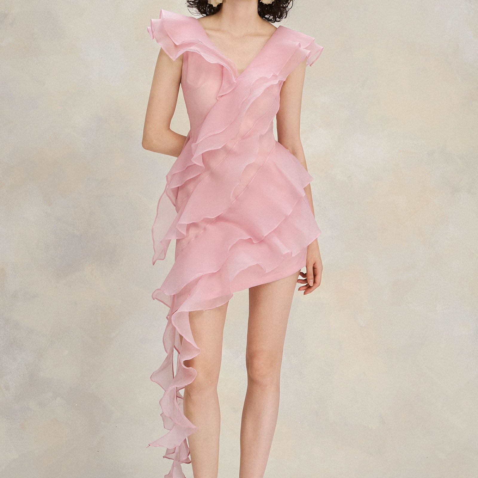 Chloe Asymmetric Mini Dress