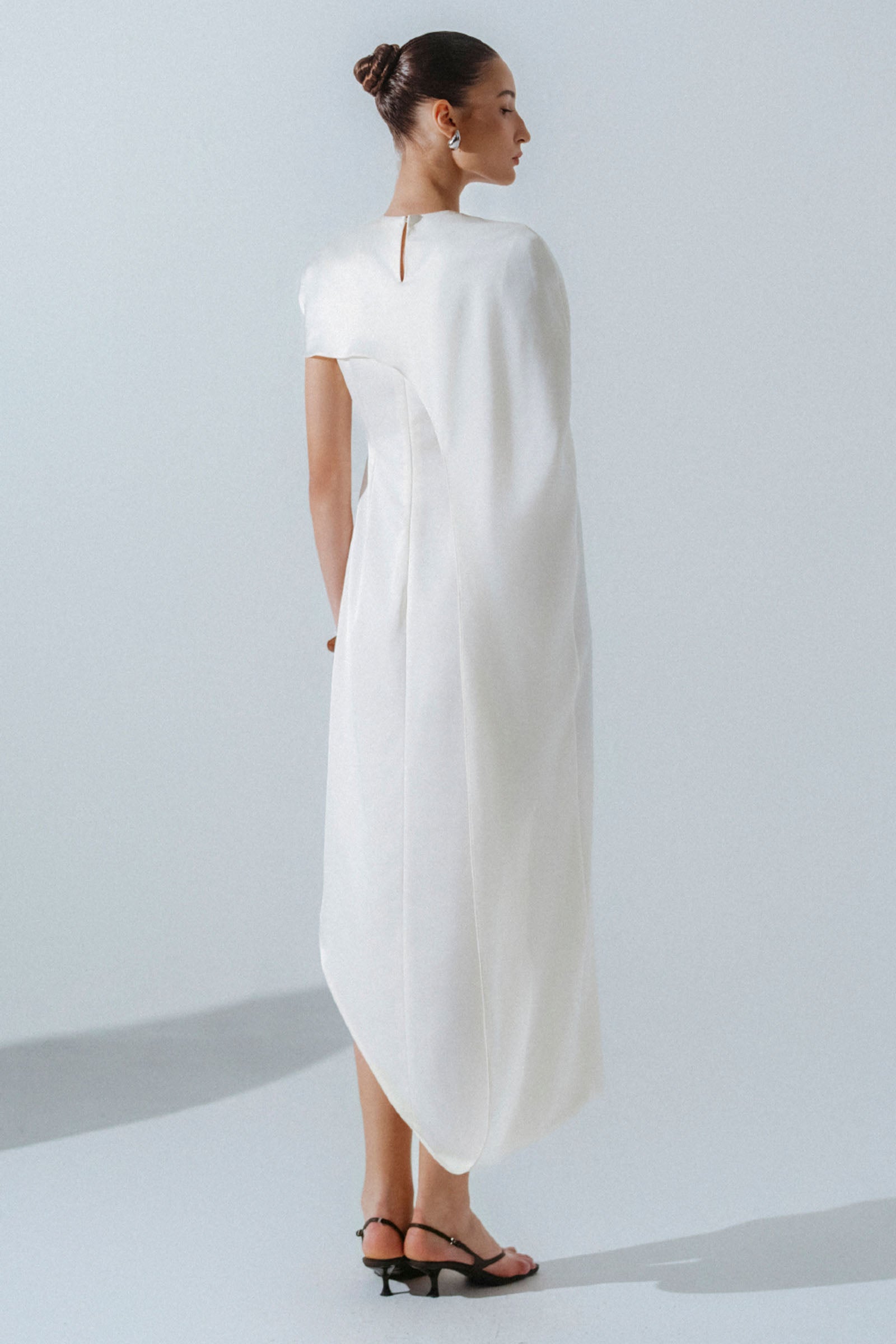 Solene Asymmetric Midi Dress