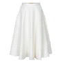 Sandra A-line Fringed Tweed Midi Skirt