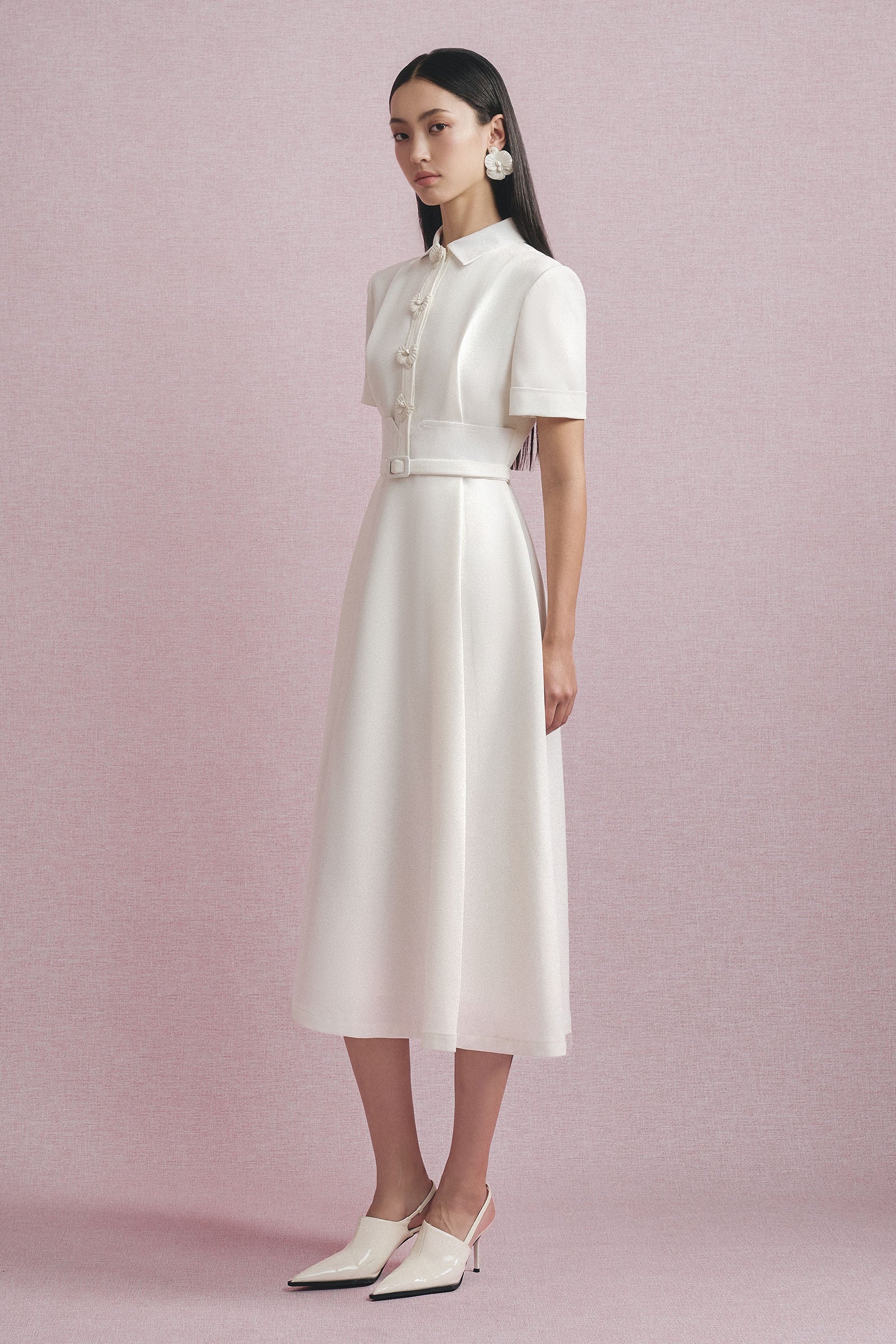 Autumn Collared Midi Dress