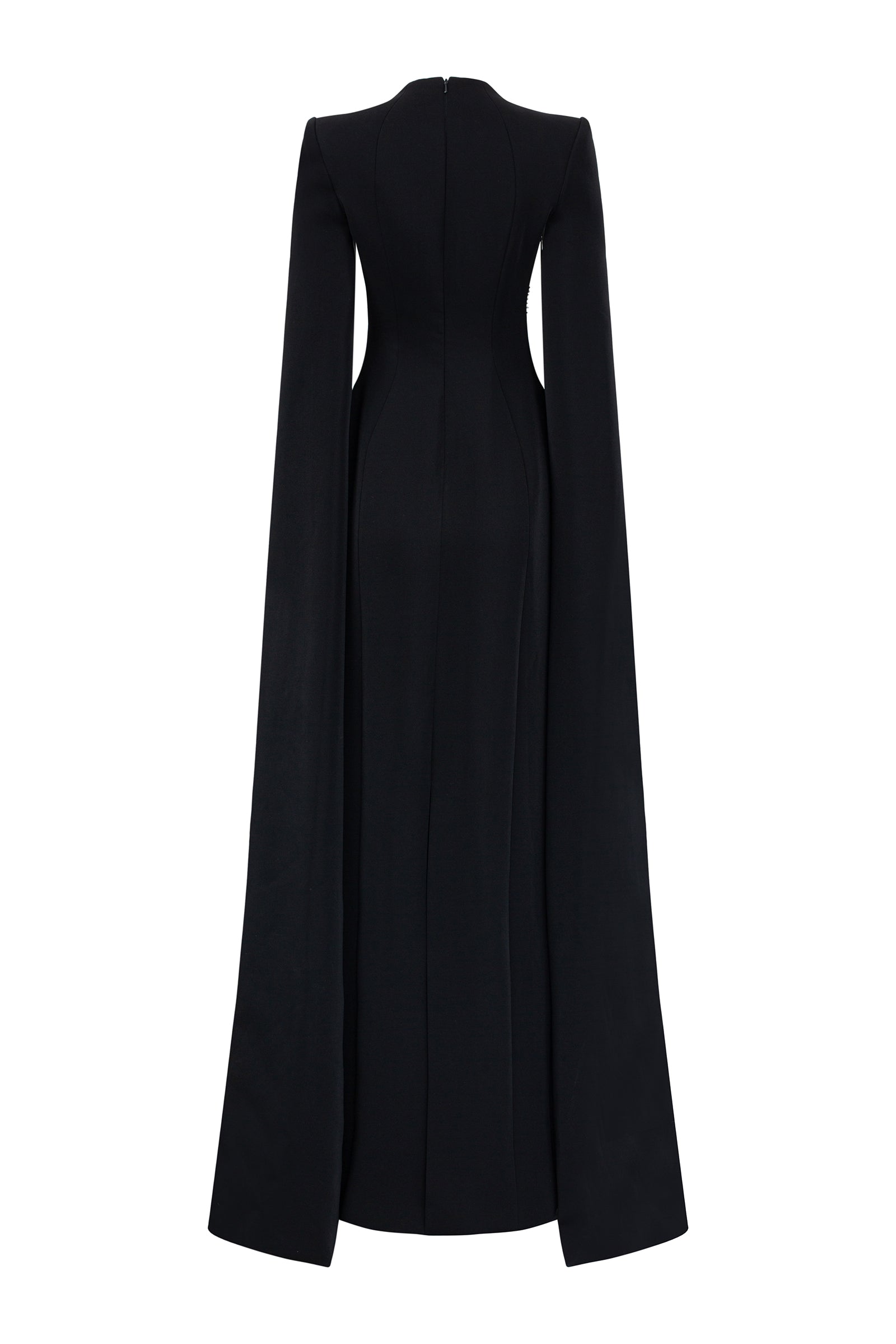 Eva Cape Sleeve Maxi Dress