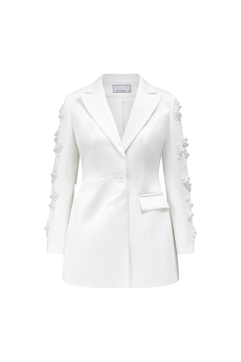 Valse Sheath Peak Lapel Silk Blend Blazer