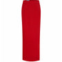 Matilda Straight Basic Velvet Ankle Length Skirt