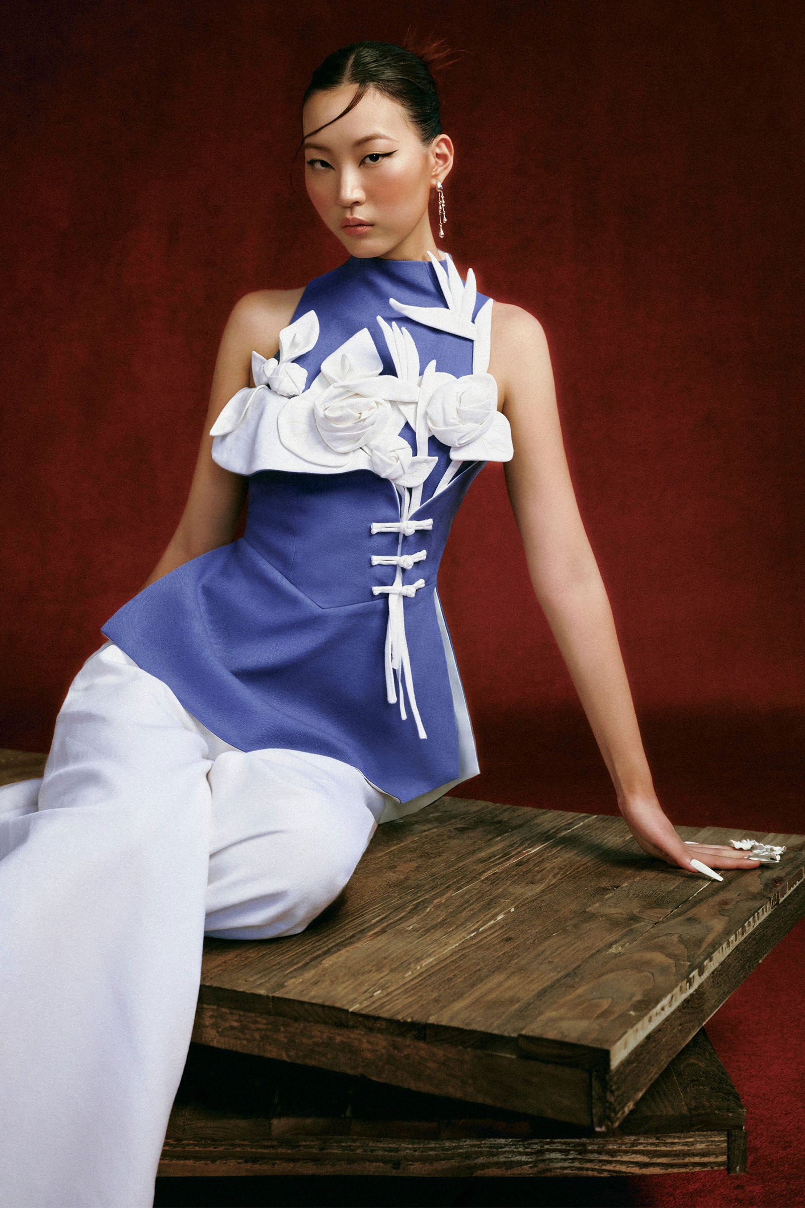 Bach Uyen Applique Top