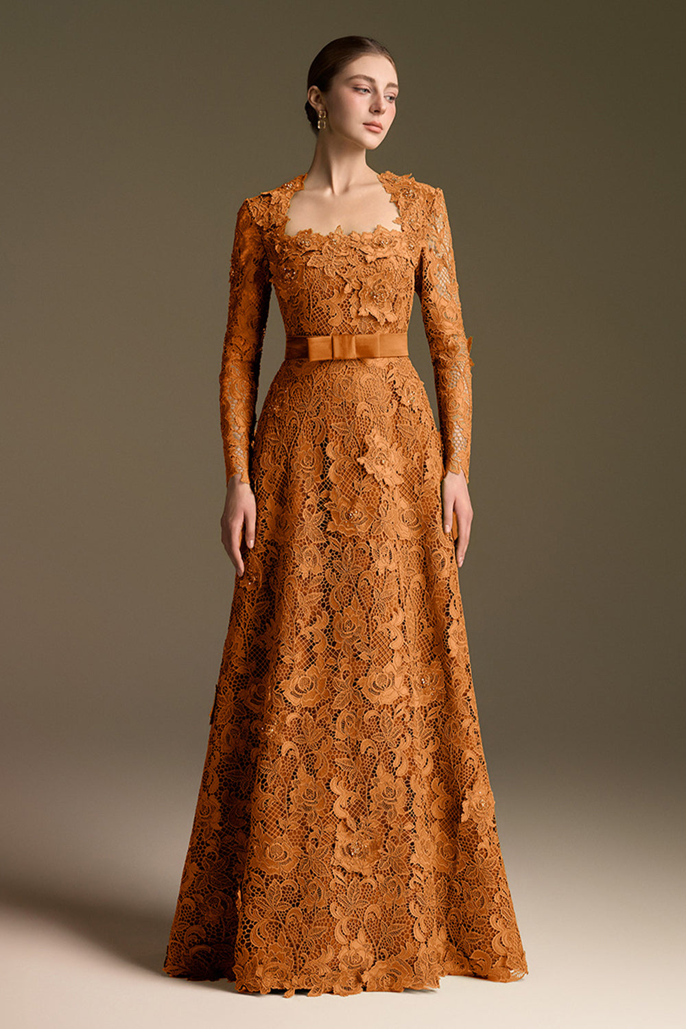 Noémie Trapeze Neck Maxi Dress
