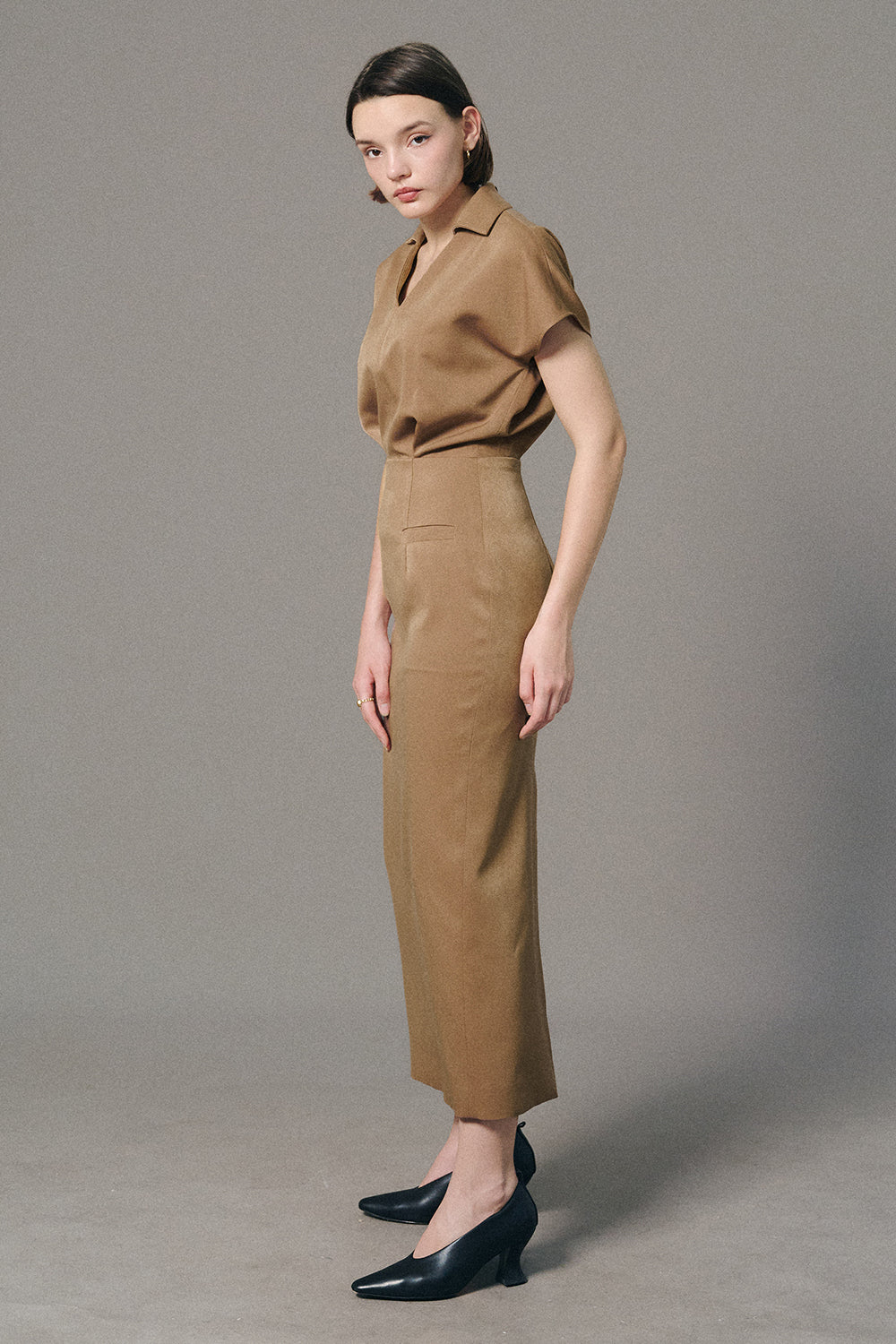 Camila Notch Neck Midi Dress