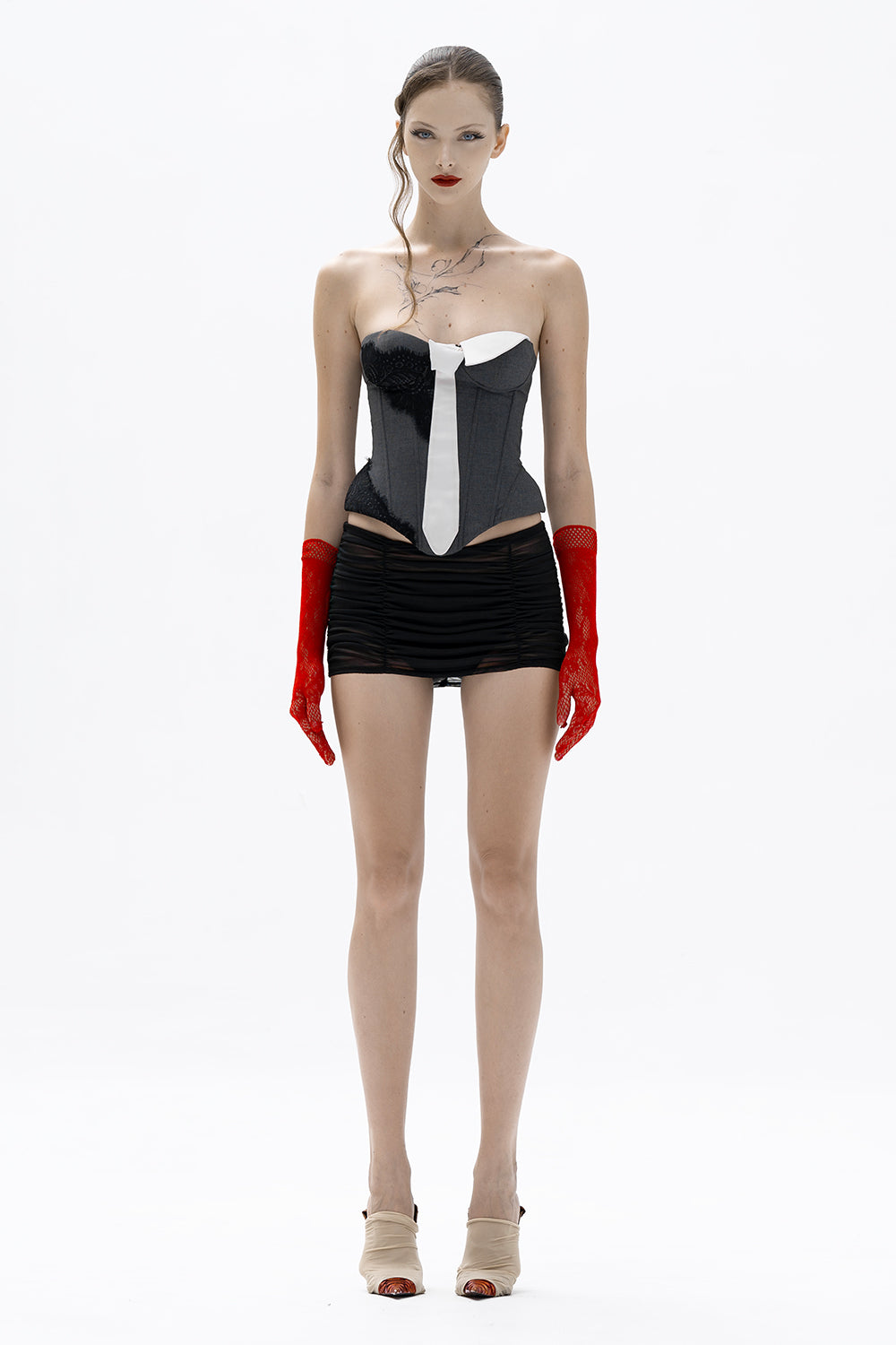 Riah Straight Gathering Skirt