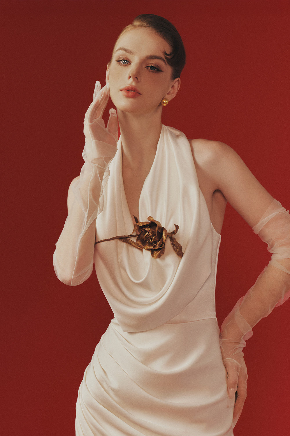 Hanah Cowl Maxi Dress