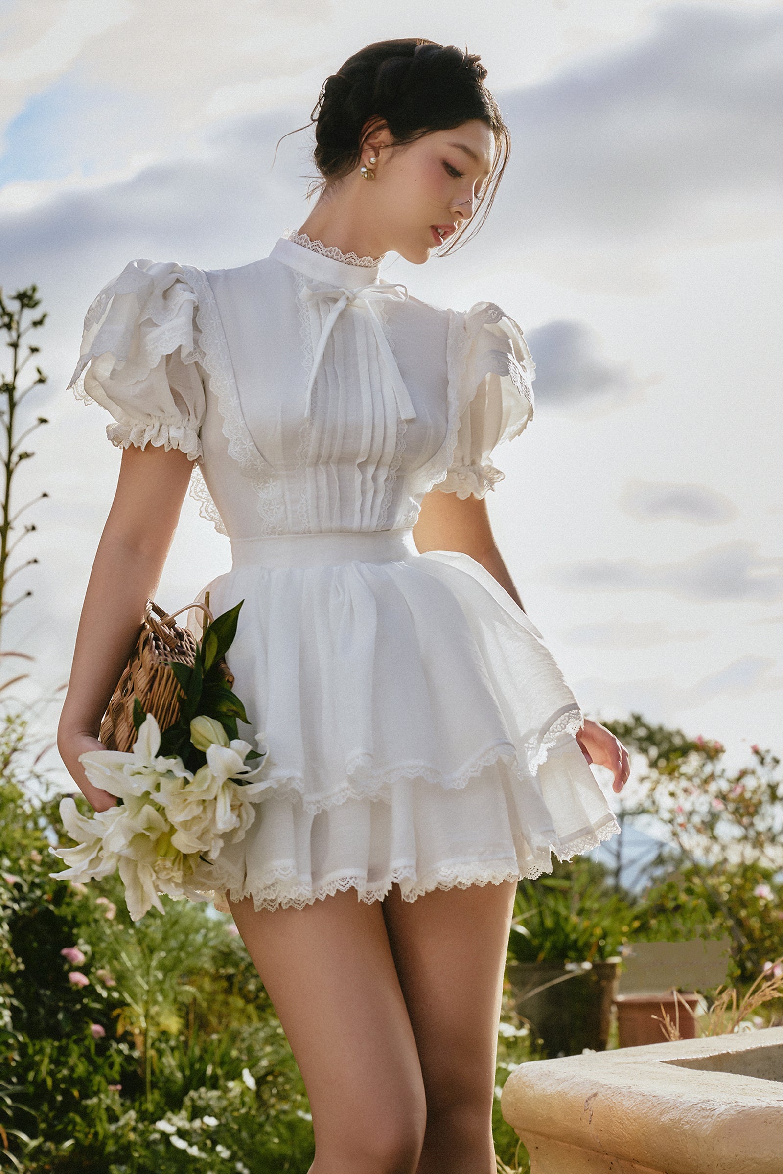Eloise High Neck Mini Dress