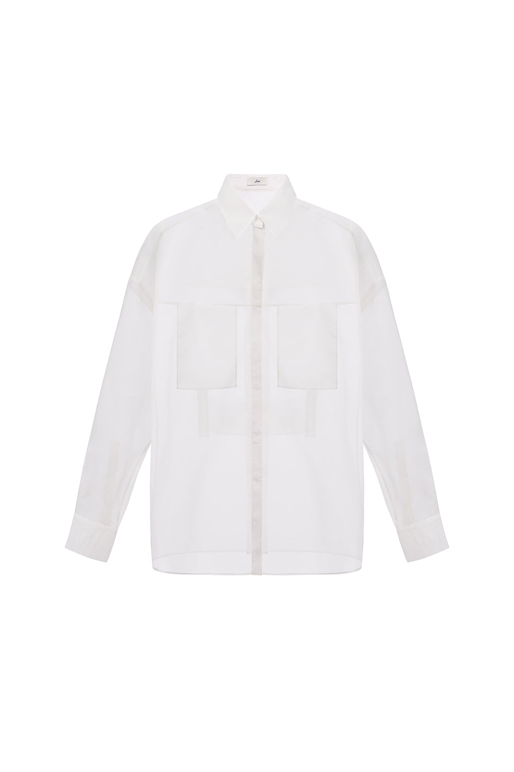 Raegan Straight Sheer Organza Shirt