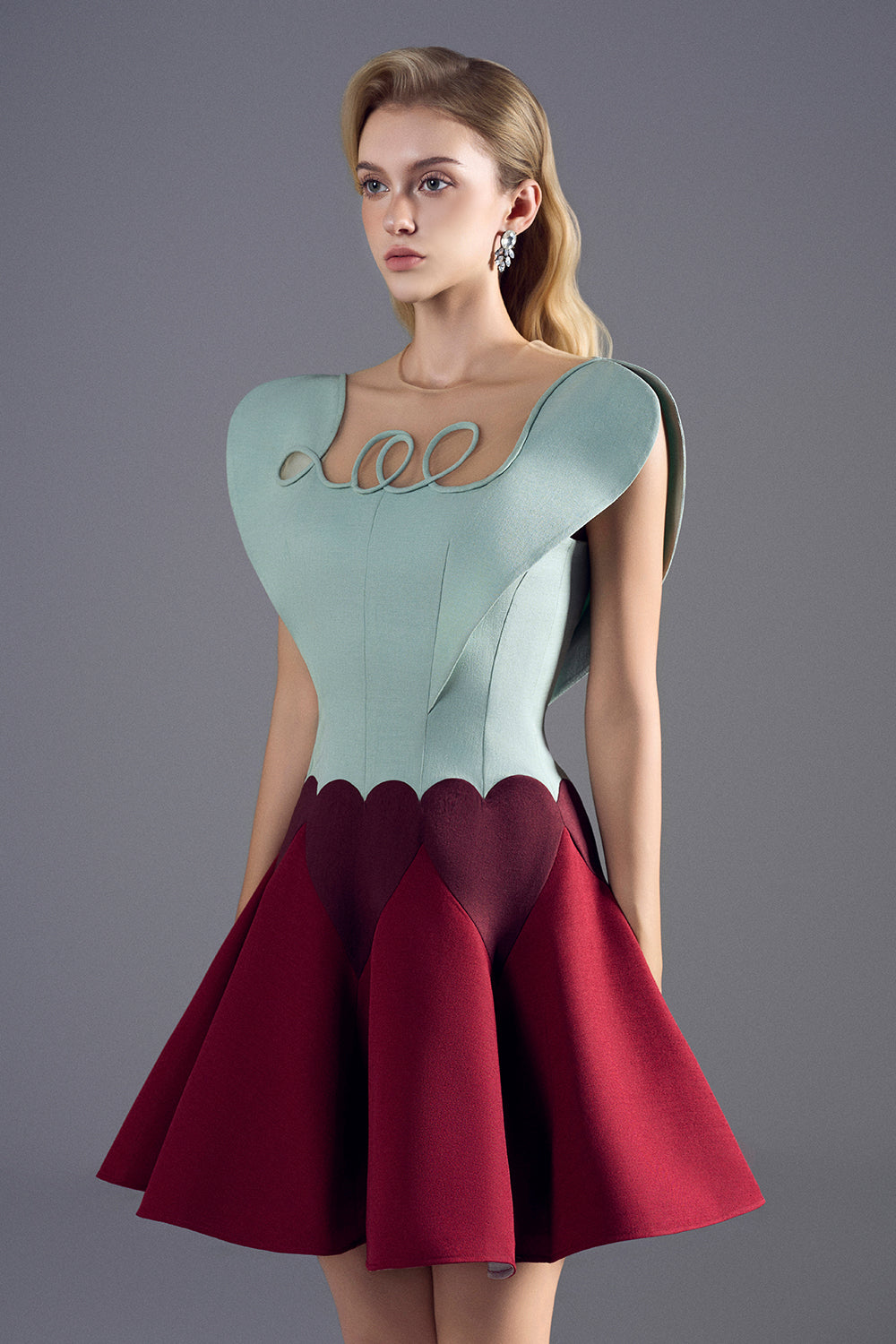 Aurelia Illusion Mini Dress