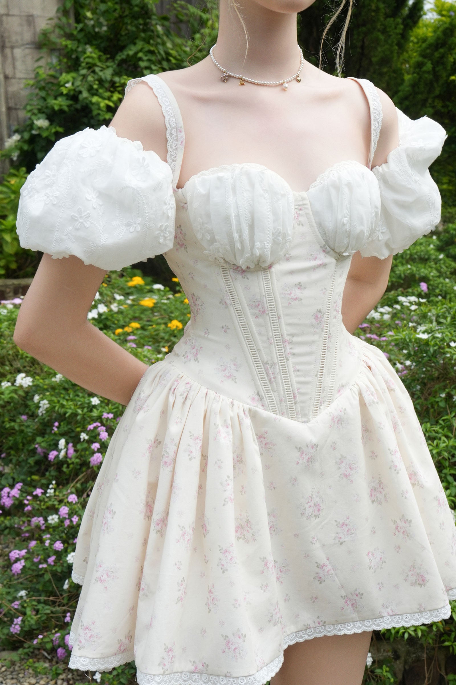 Roselune Ruched Mini Dress