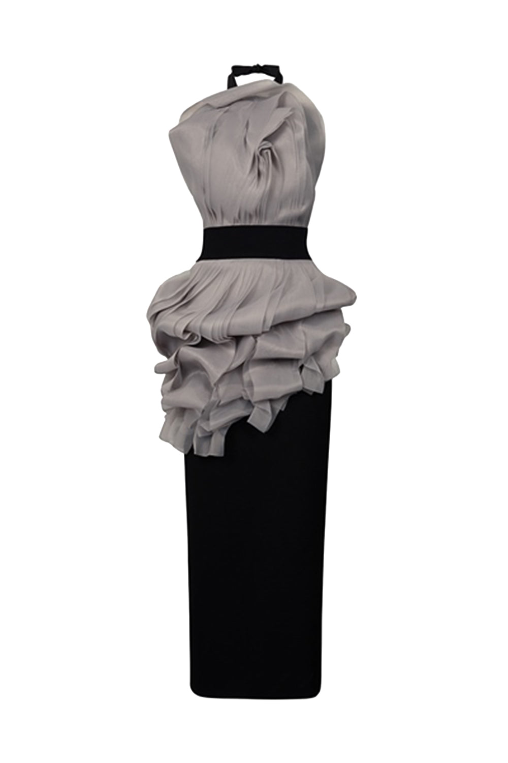 Wisteria Sheath Layered Organza Cotton Midi Dress