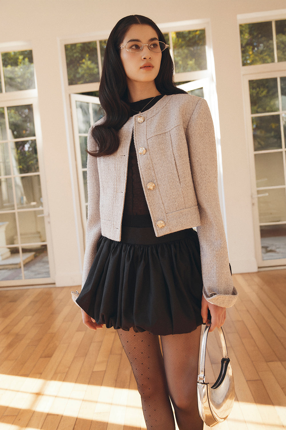 Dorian Bubble Gathering Skirt