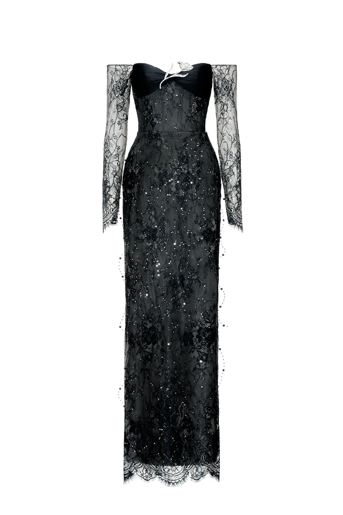 Tame Rhinestone Maxi Dress