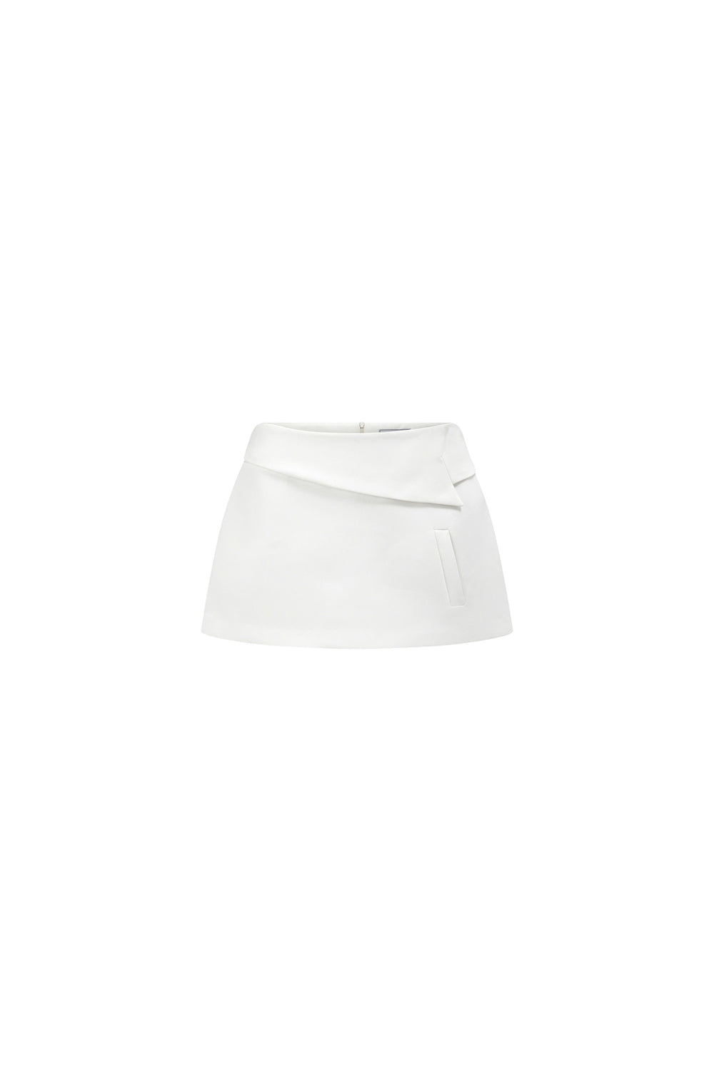 Ontario A-line Basic Cotton Blend Mini Skirt