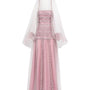 Zaria A-line Stone Polyester Floor Length Set