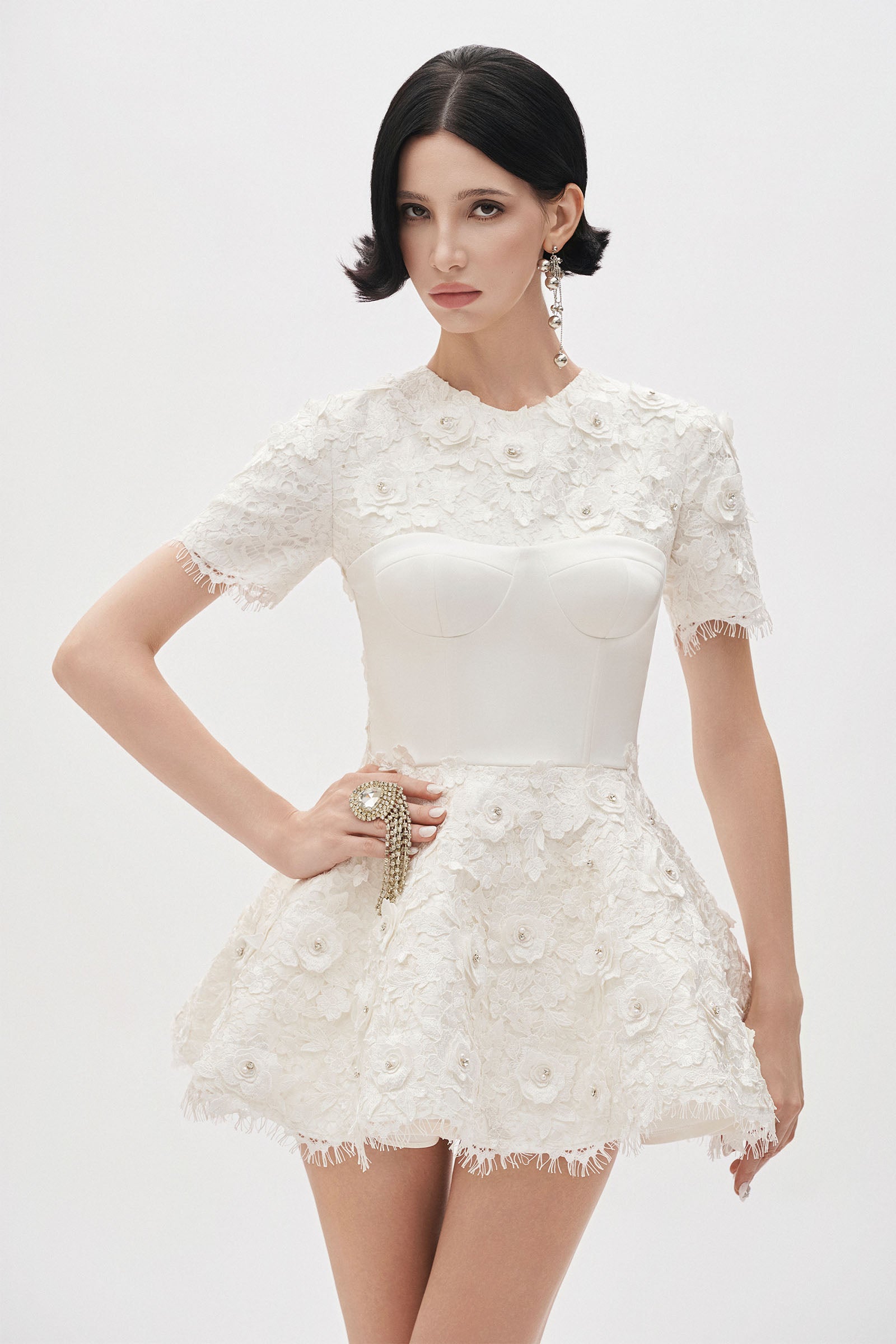 Lilian Applique Mini Dress
