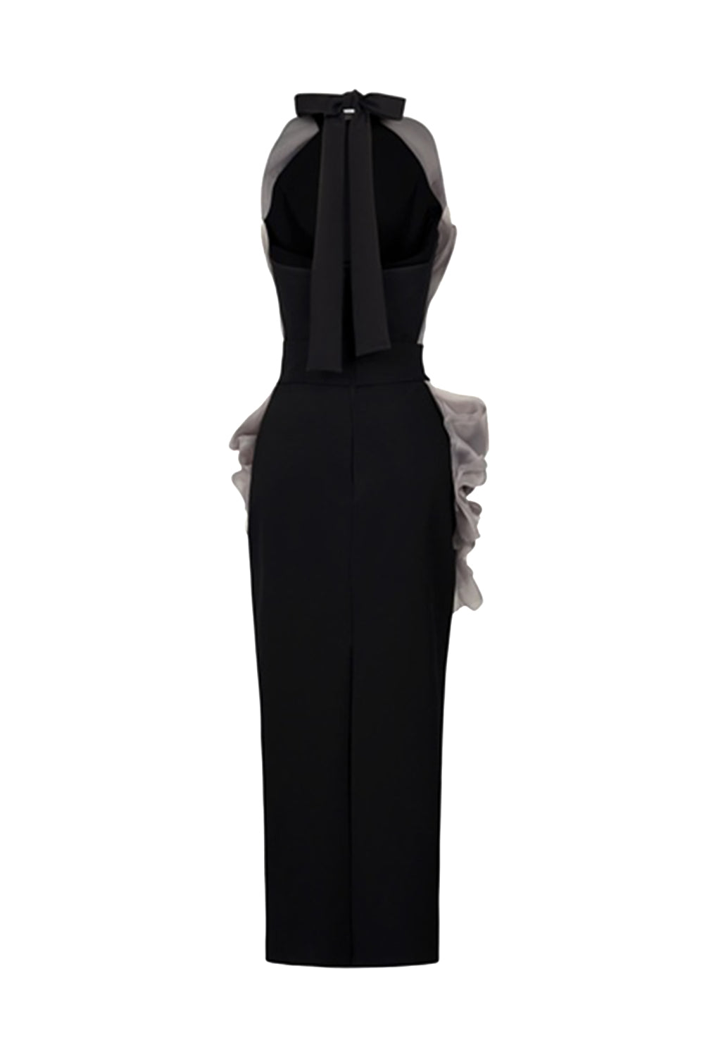 Wisteria Sheath Layered Organza Cotton Midi Dress