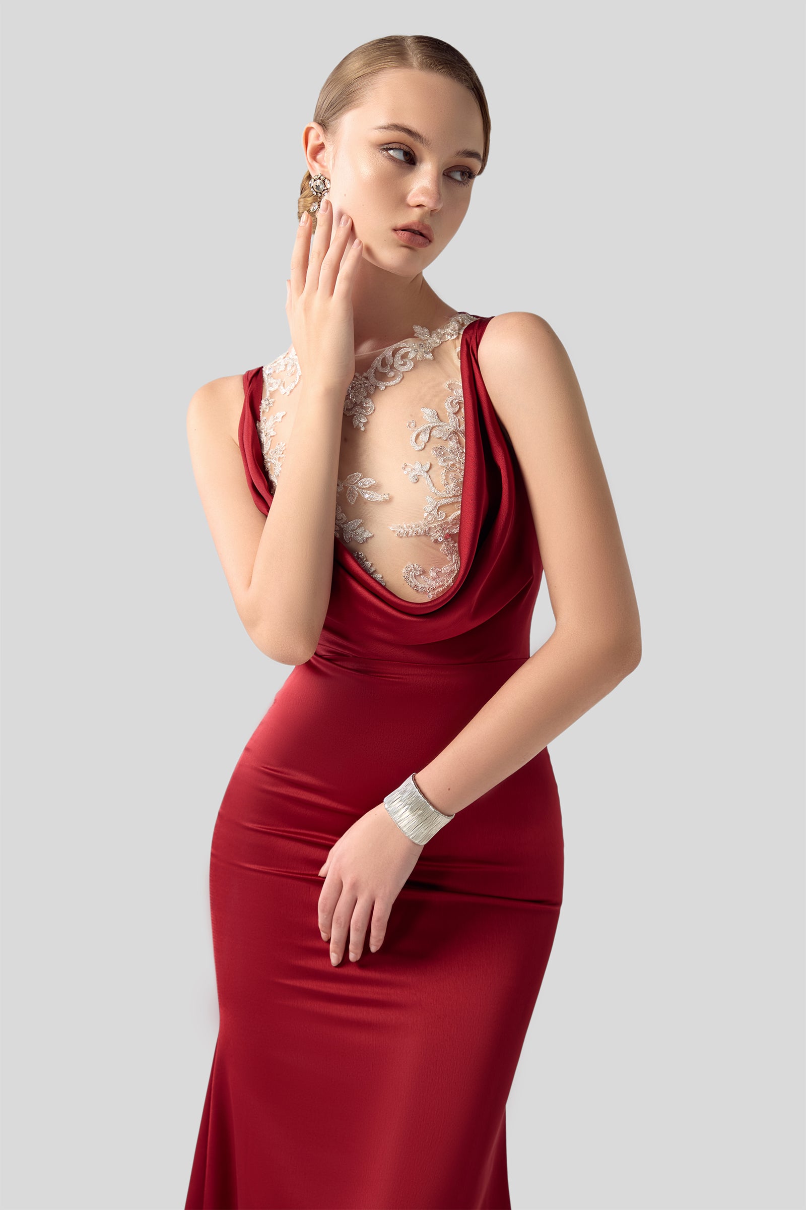 Céleste Applique Maxi Dress