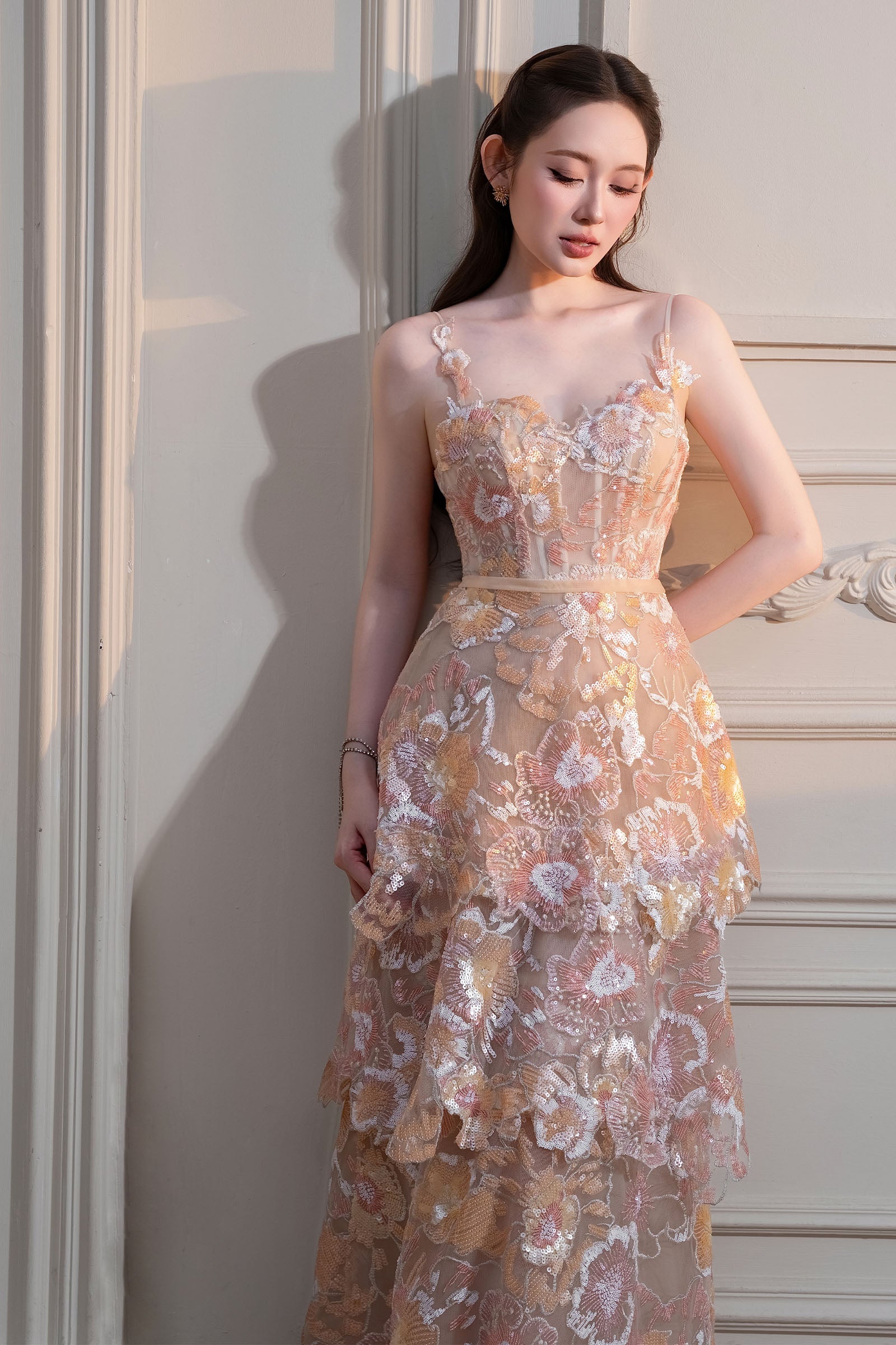 Elora Embroidery Maxi Dress