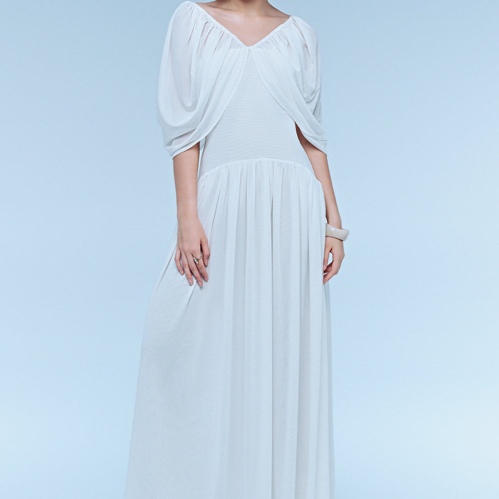 Orchid Batwing Sleeve Maxi Dress