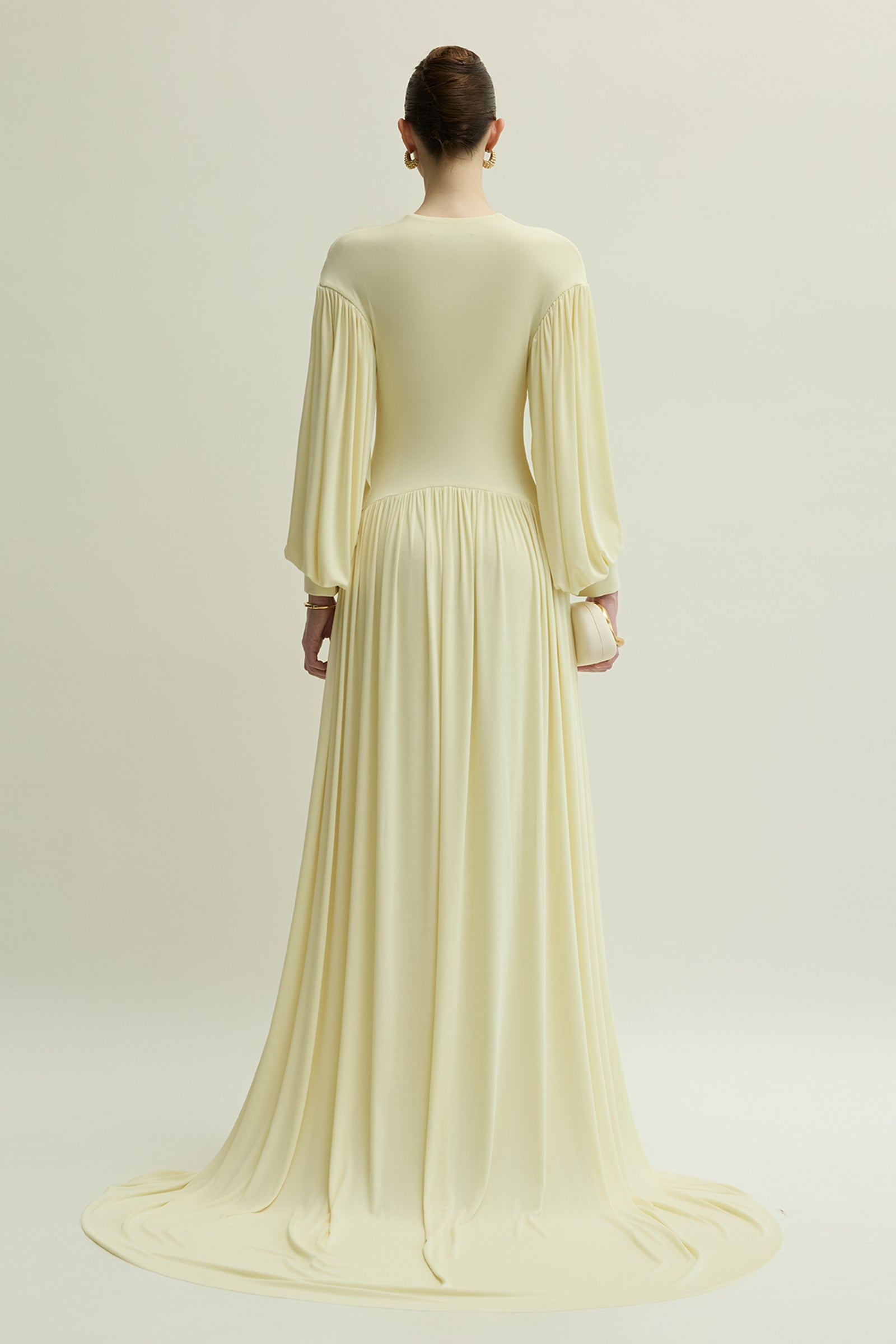 Cranley Bishop Sleeve Button Maxi Dress