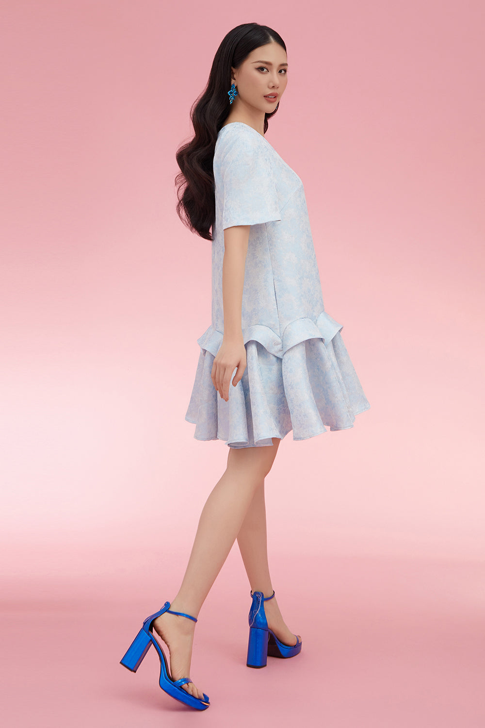 Sherry Pleated Mini Dress