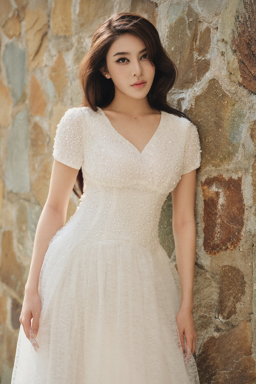 Cristal Bead Maxi Dress