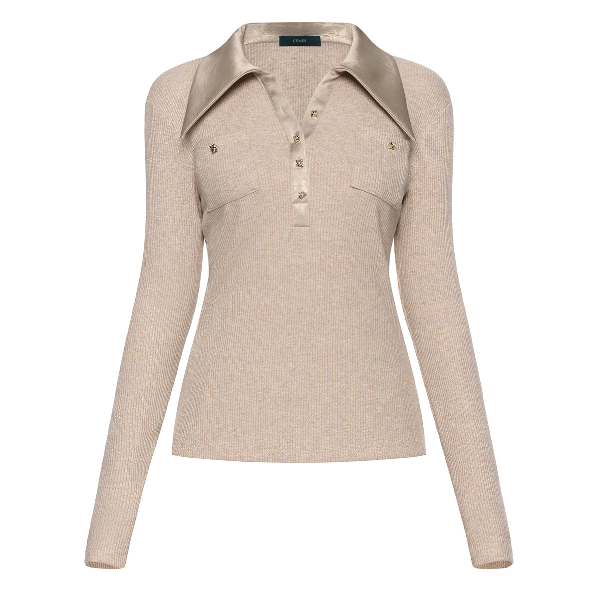 Celine Collared Top