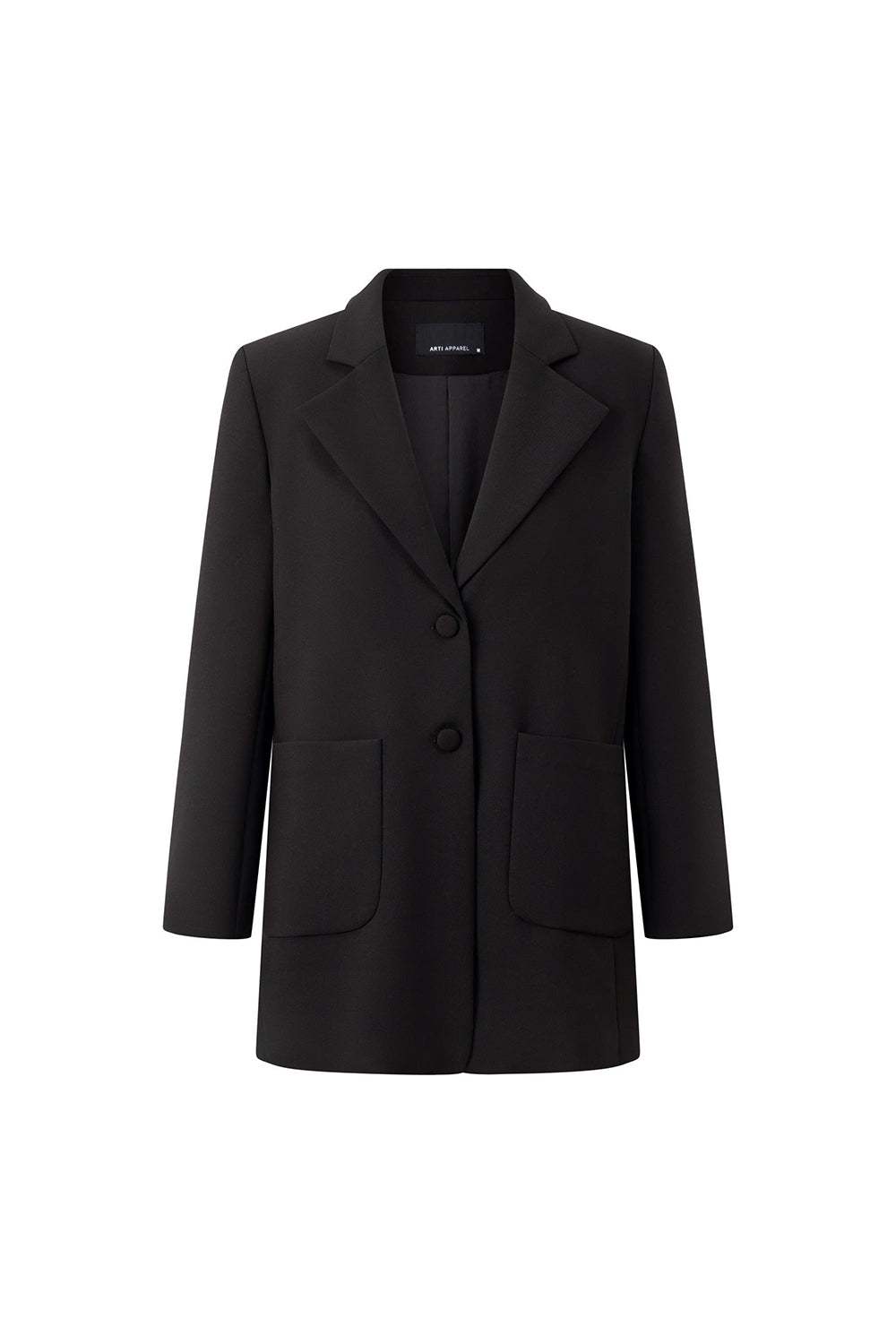 Ontario Straight Button Cotton Blend Blazer