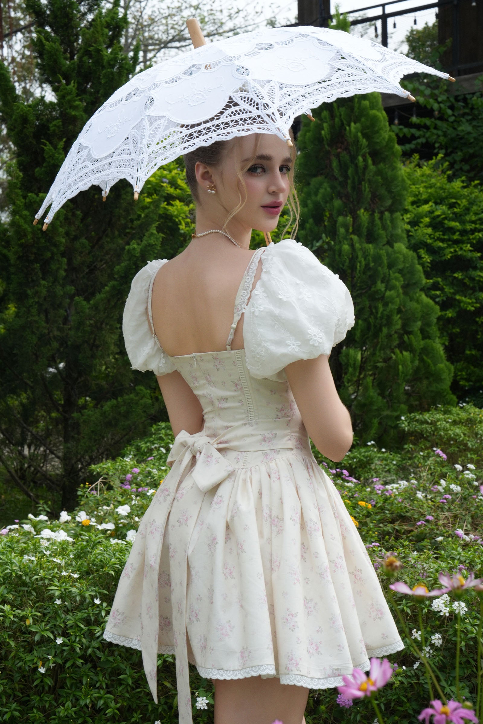 Roselune Ruched Mini Dress