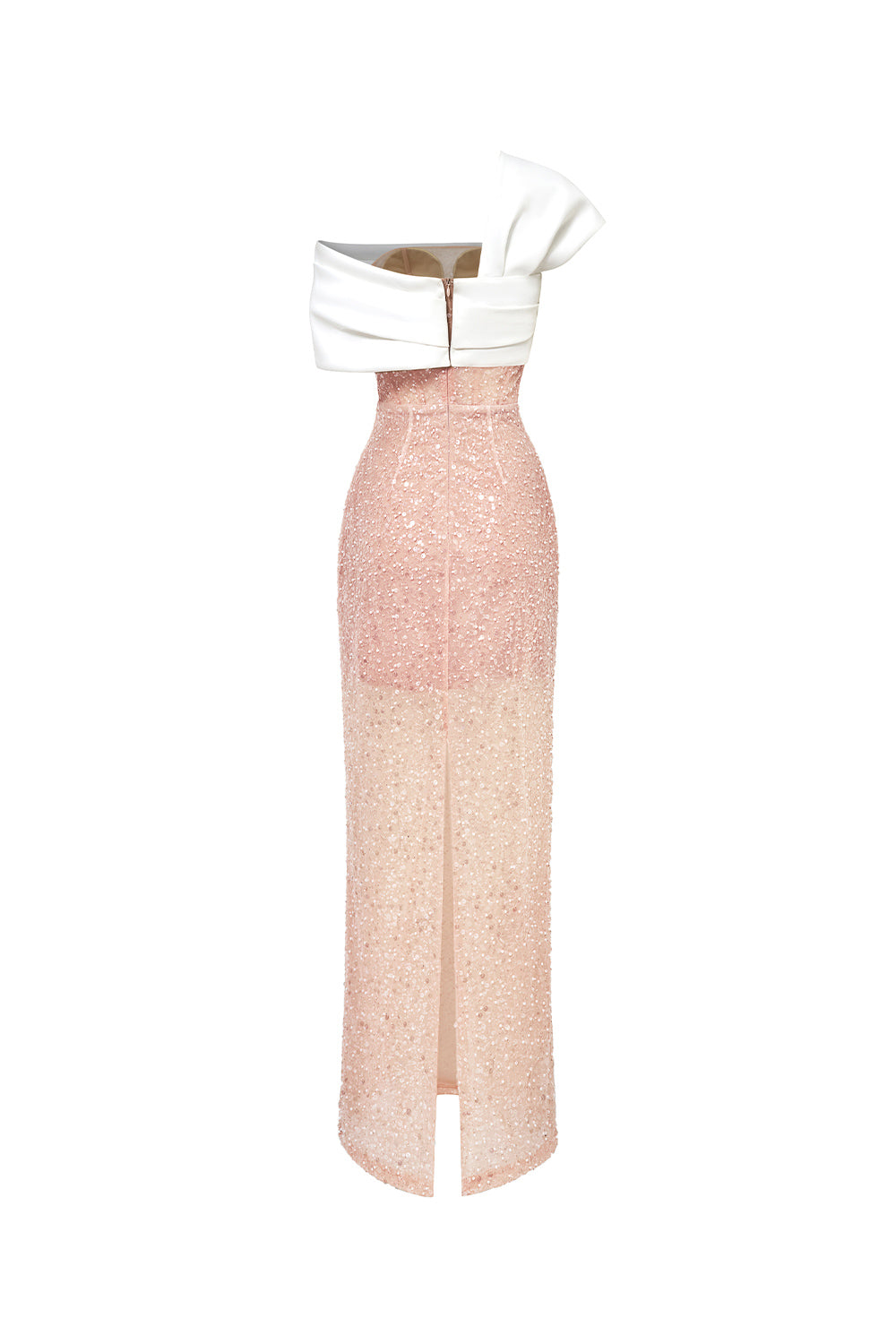 Meteor Sheath Sequin Mesh Lace Ankle Length Dress