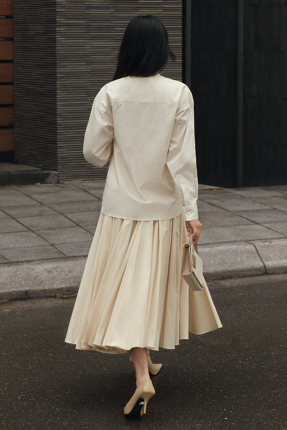 Petal Pleated Skirt