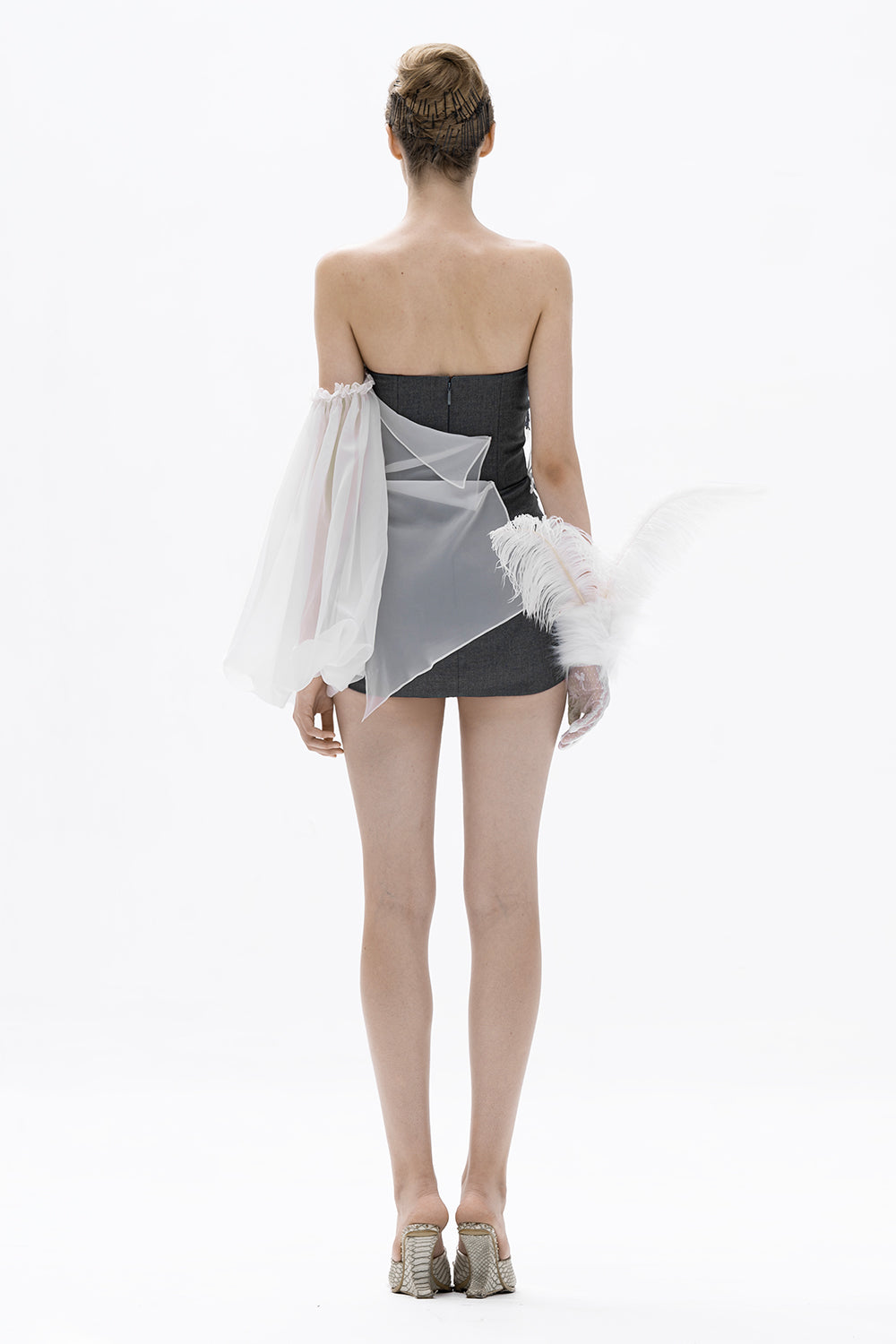 Nysa Sweetheart Gathering Mini Dress