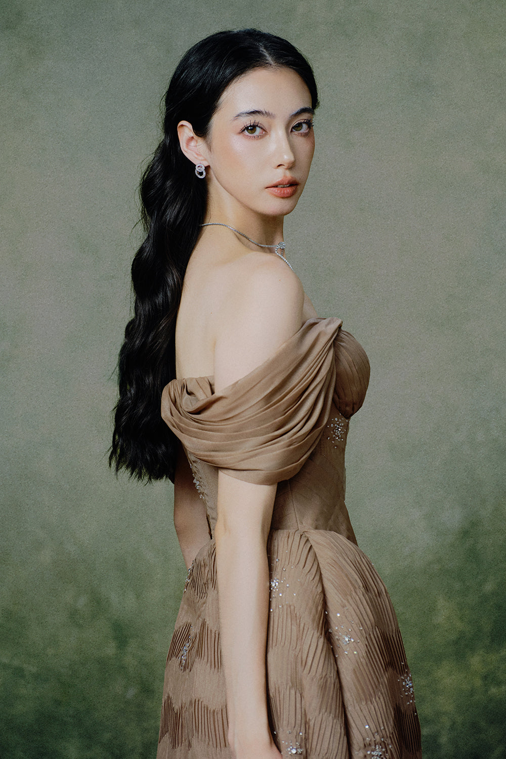 Solaire Off-Shoulder Maxi Dress